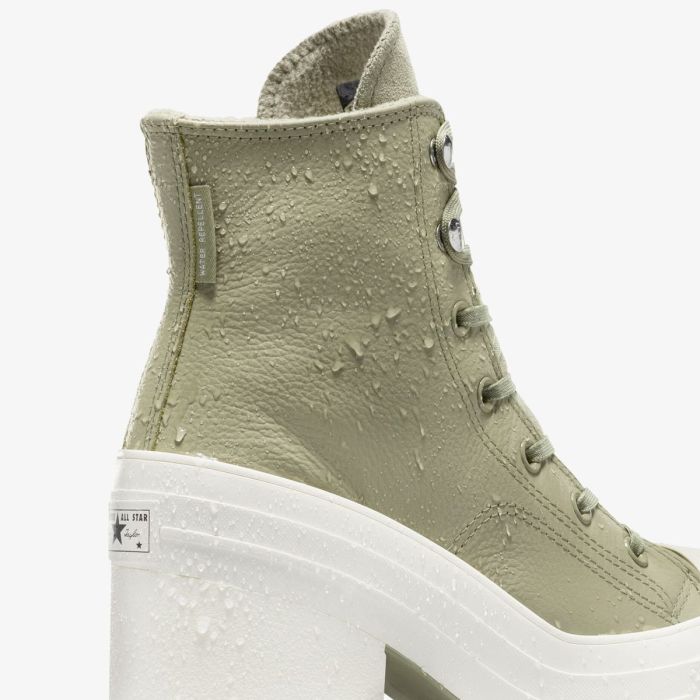 Кеди CONVERSE CHUCK 70 DE LUXE HEEL THYME GREEN LEATHER - A10378C