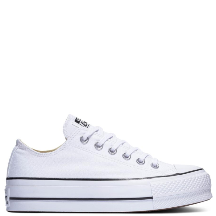 Converse All Star Canvas Platform Low (White)