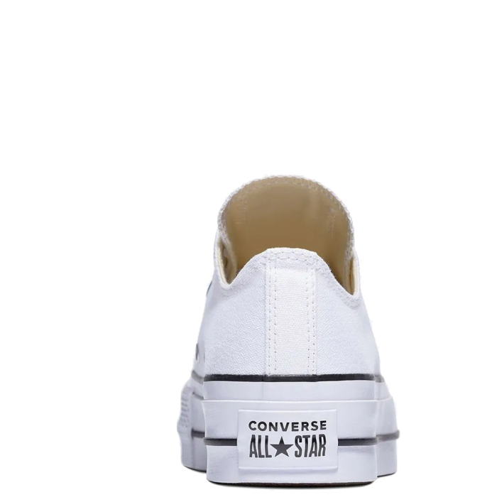 Converse All Star Leather Platform Low (White)