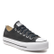 Converse All Star Leather Platform Low (Black/White)