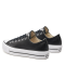 Converse All Star Leather Platform Low (Black/White)