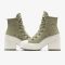 Кеди CONVERSE CHUCK 70 DE LUXE HEEL THYME GREEN LEATHER - A10378C