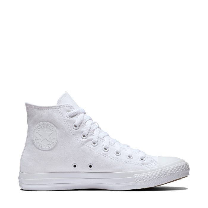 Converse All Star Leather White Monochrome High