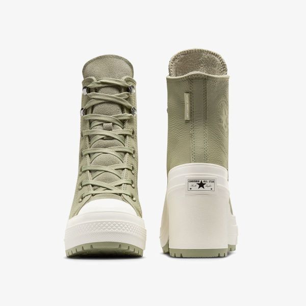 Кеди CONVERSE CHUCK 70 DE LUXE HEEL THYME GREEN LEATHER - A10378C