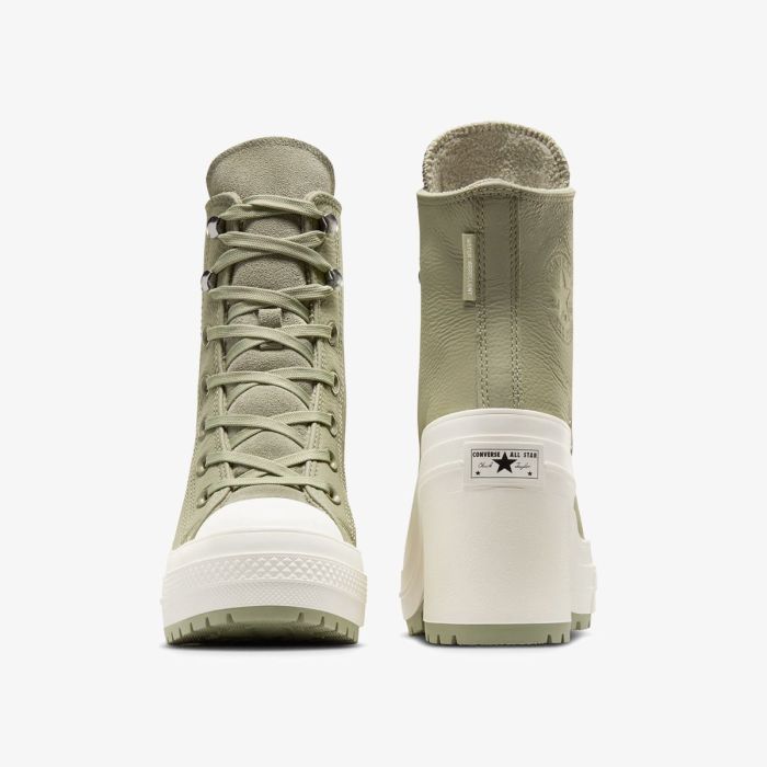 Кеди CONVERSE CHUCK 70 DE LUXE HEEL THYME GREEN LEATHER - A10378C