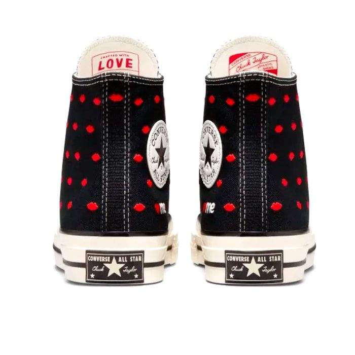 Converse Chuck 70 Embroidered Lips ’Black’