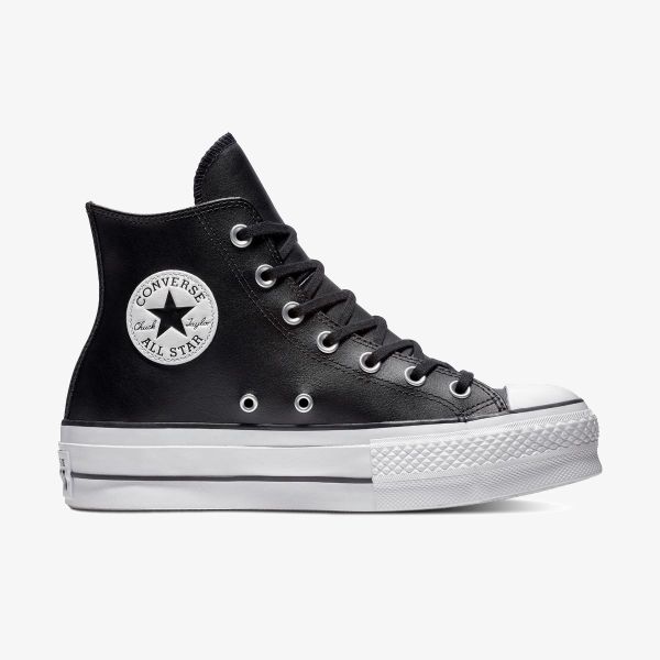 Кеди CONVERSE CHUCK TAYLOR ALL STAR LIFT BLACK LEATHER - 561675C