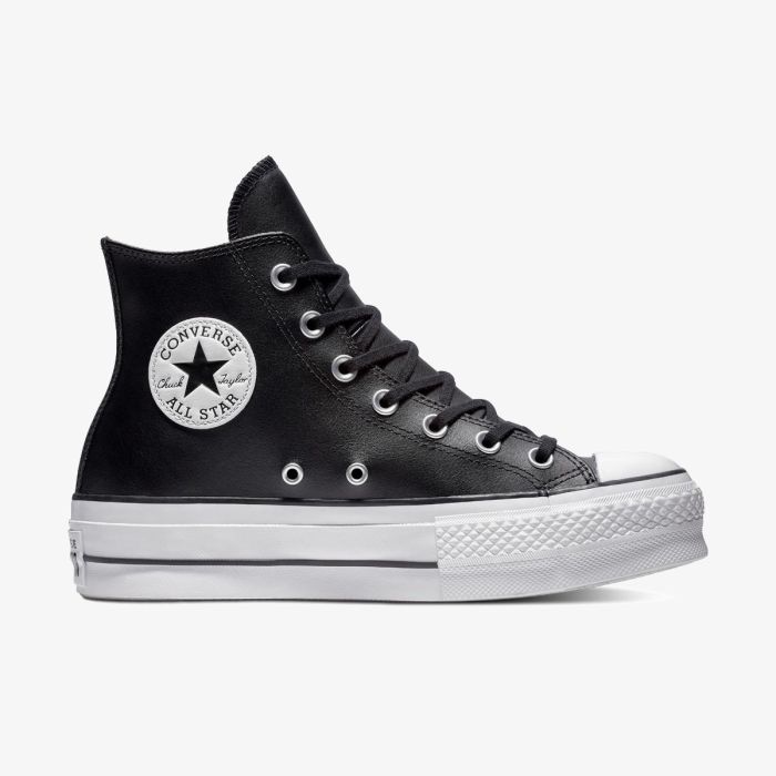 Кеди CONVERSE CHUCK TAYLOR ALL STAR LIFT BLACK LEATHER - 561675C