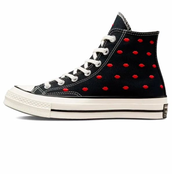 Converse Chuck 70 Embroidered Lips ’Black’