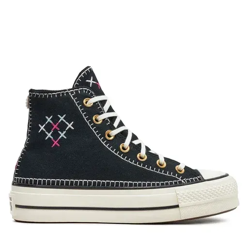 CONVERSE Chuck Taylor All Star Lift Crafted Stitching Platform Hi A08731C Black