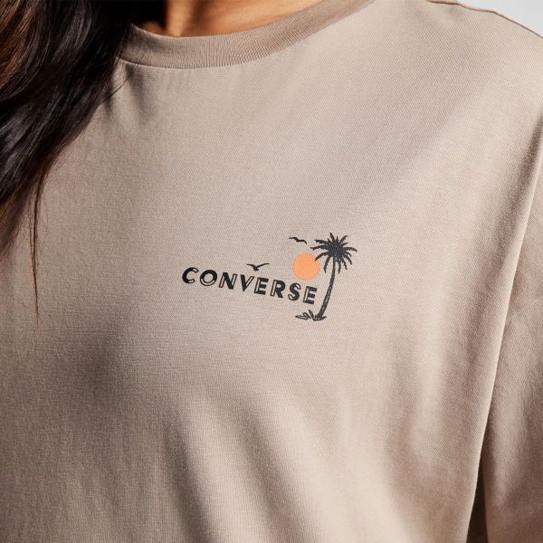 Футболка CONVERSE BEACH SCENE PALM TREE TEE - 10026378-259