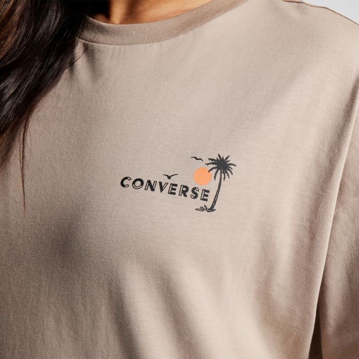 Футболка CONVERSE BEACH SCENE PALM TREE TEE - 10026378-259