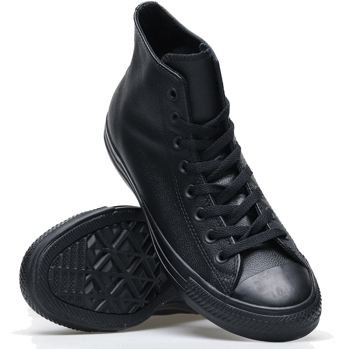 Converse All Star Monochrome High Leather Black