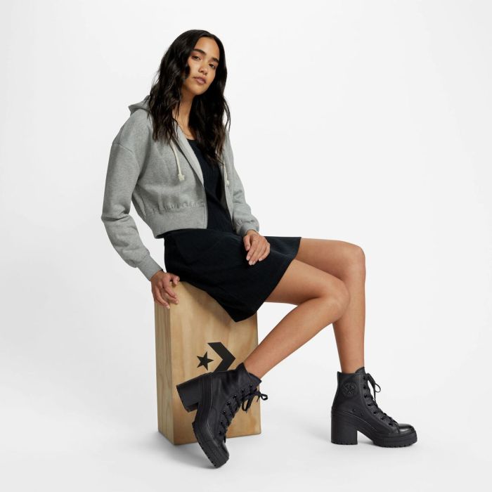Кеди CONVERSE CHUCK 70 DE LUXE HEEL LEATHER - A06145C