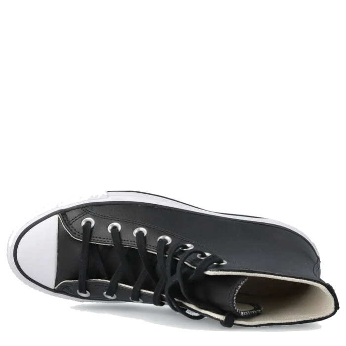 Converse All Star Leather Platform (Black/White)