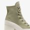 Кеди CONVERSE CHUCK 70 DE LUXE HEEL THYME GREEN LEATHER - A10378C