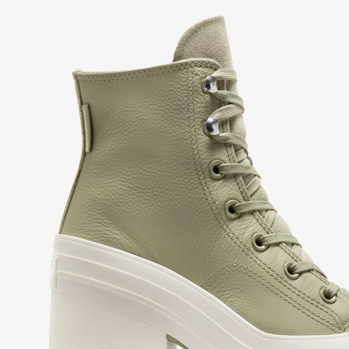 Кеди CONVERSE CHUCK 70 DE LUXE HEEL THYME GREEN LEATHER - A10378C