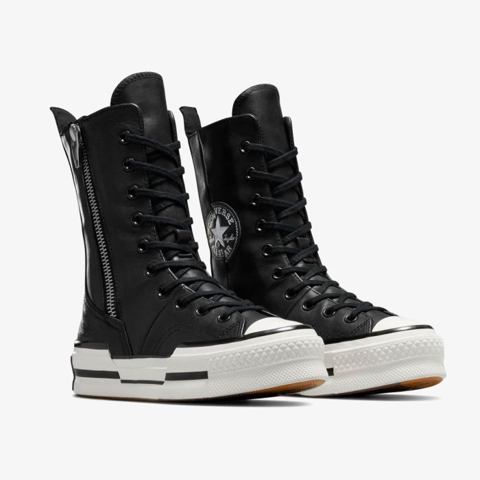 Кеди CONVERSE CHUCK 70 PLUS X-HI BLACK LEATHER - A08340C