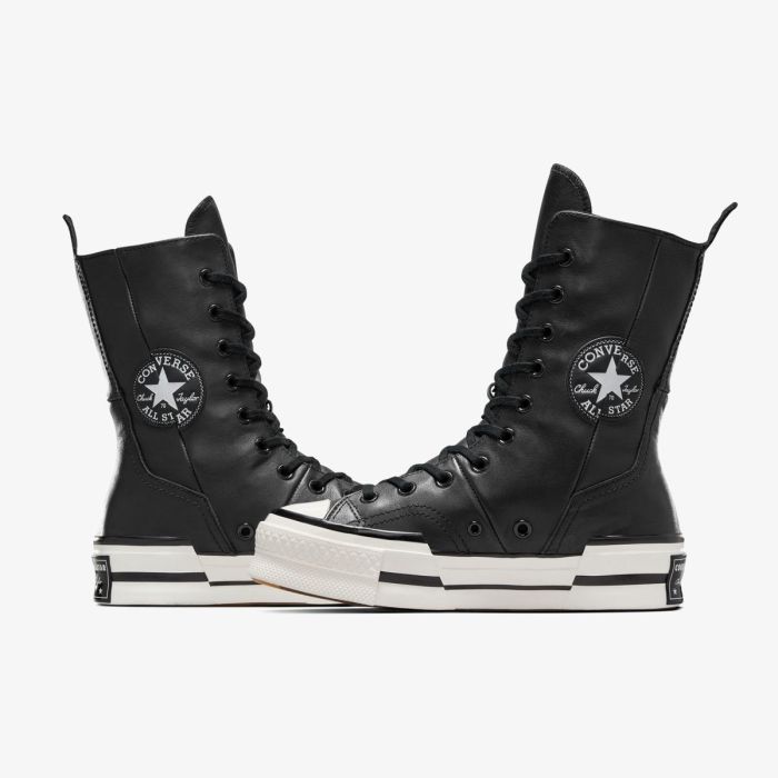 Кеди CONVERSE CHUCK 70 PLUS X-HI BLACK LEATHER - A08340C