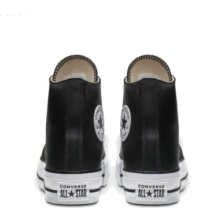 Converse All Star Leather Platform (Black/White)