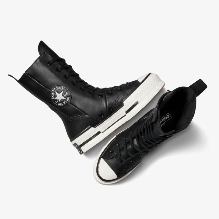 Кеди CONVERSE CHUCK 70 PLUS X-HI BLACK LEATHER - A08340C