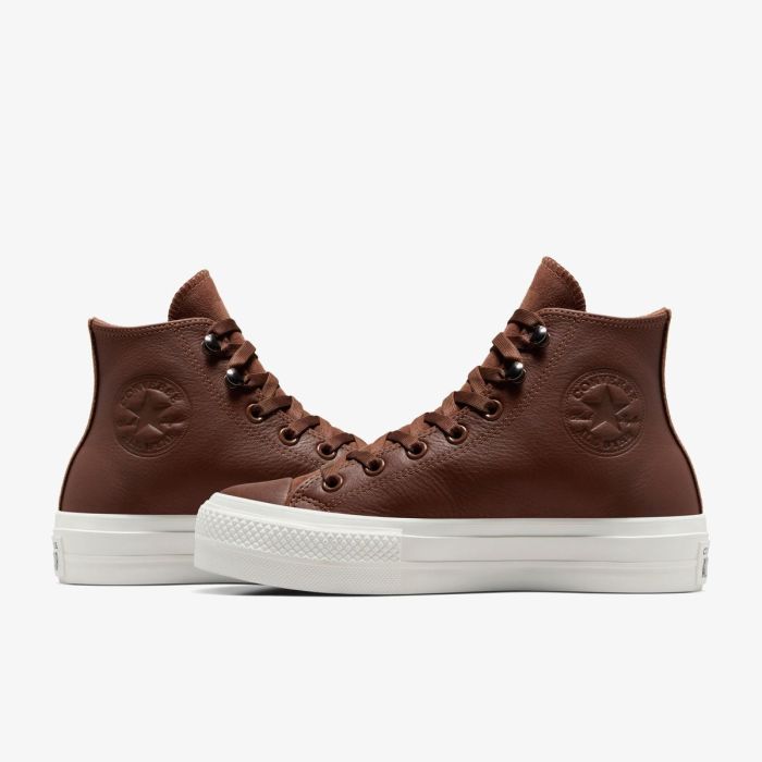 Кеди CONVERSE CHUCK TAYLOR ALL STAR LIFT CHOCOLATE BROWN LEATHER - A10362C