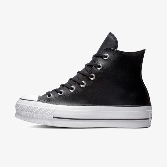 Кеди CONVERSE CHUCK TAYLOR ALL STAR LIFT BLACK LEATHER - 561675C