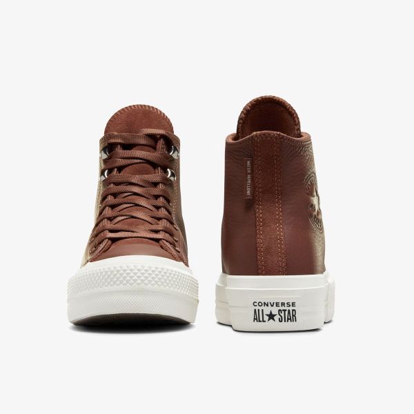 Кеди CONVERSE CHUCK TAYLOR ALL STAR LIFT CHOCOLATE BROWN LEATHER - A10362C