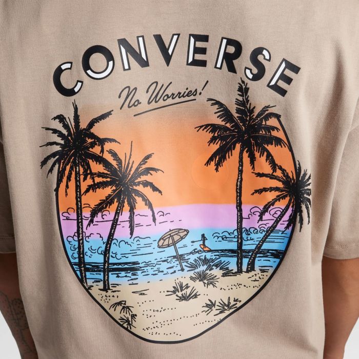 Футболка CONVERSE BEACH SCENE PALM TREE TEE - 10026378-259