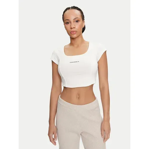 CONVERSE W Wordmark Corset Top 10026506-A02 Cream