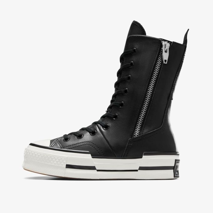 Кеди CONVERSE CHUCK 70 PLUS X-HI BLACK LEATHER - A08340C