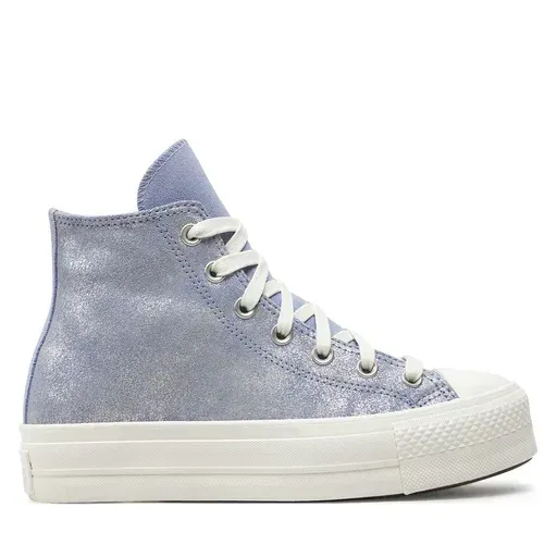 CONVERSE Chuck Taylor All Star Lift Platform Suede Shimmer Hi A11549C Purple