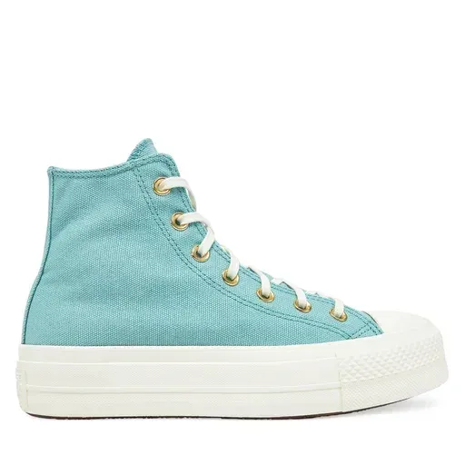 CONVERSE Chuck Taylor All Star Lift Platform Gold A11495C Turquoise