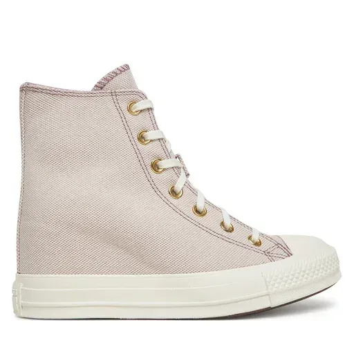 CONVERSE Chuck Taylor All Star Wedge Platform Gold A12763C Pink