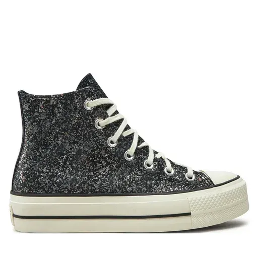 CONVERSE Chuck Taylor All Star Lift Platform Glitter A09551C 401 Black