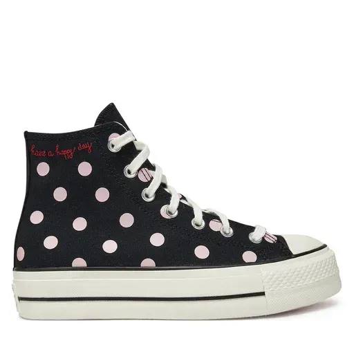 CONVERSE Chuck Taylor All Star Lift Platform Polka Dots A10688C Black