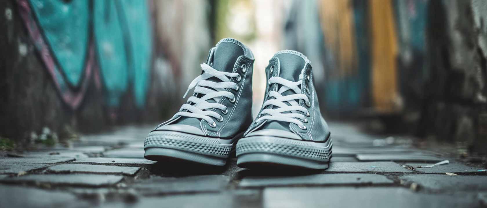 кеды converse серые