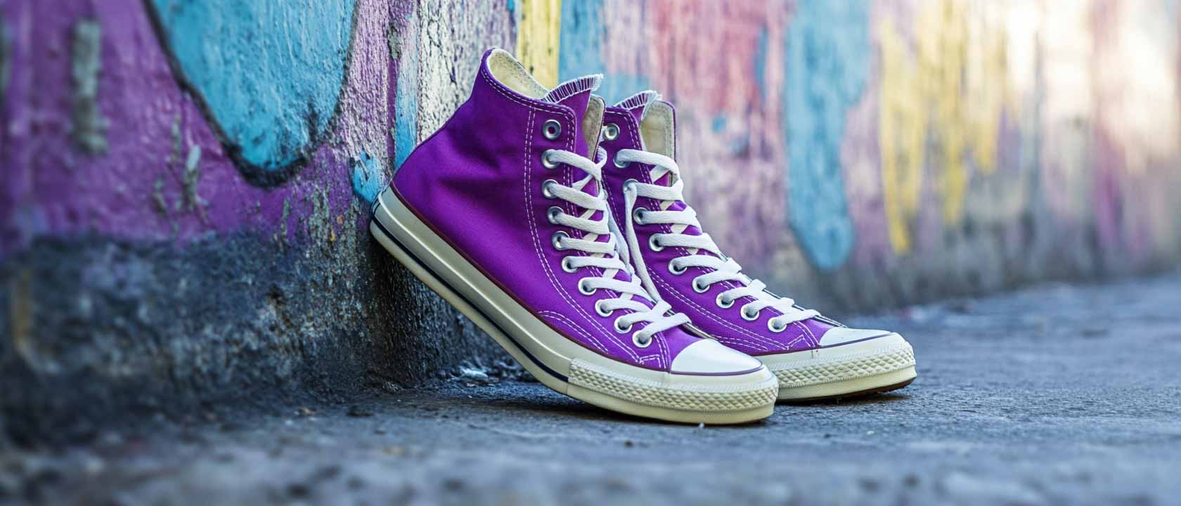 кеды converse фиолетовые
